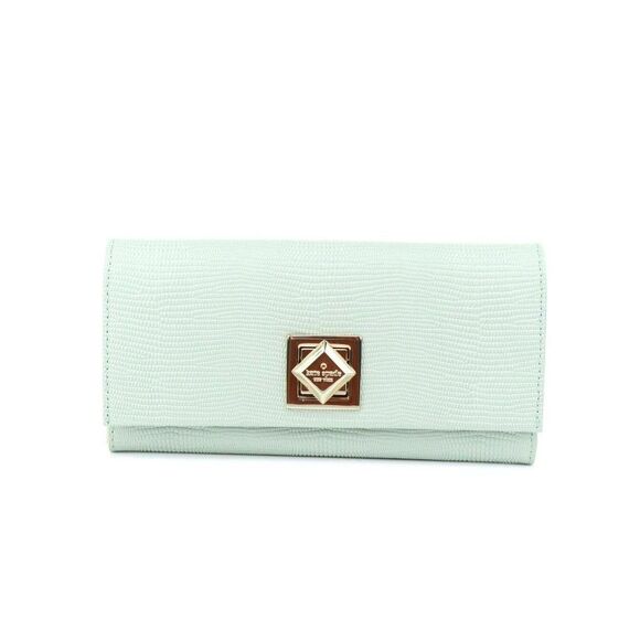 NWT Kate Spade Lizard Embossed Cyndy Wallet Dusty Mint - Picture 4 of 12